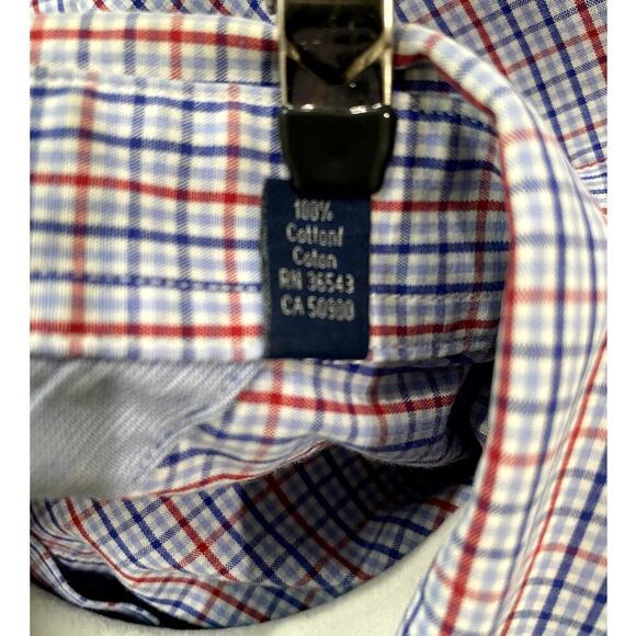 Tommy Hilfiger Plaid Casual Button Down Shirt - Sz. 34 - 35 (EUC) - Picture 5 of 6
